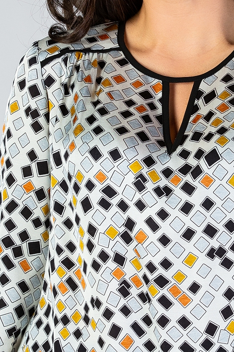 Блузка из вискозы Лисен свободного кроя оптом от производителя RITINI