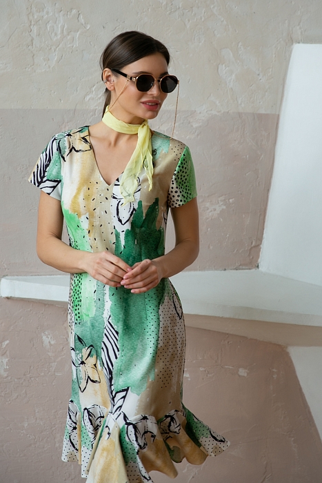 Тильда, платье из смесового эластичного полотна, юбка-годе от производителя RITINI