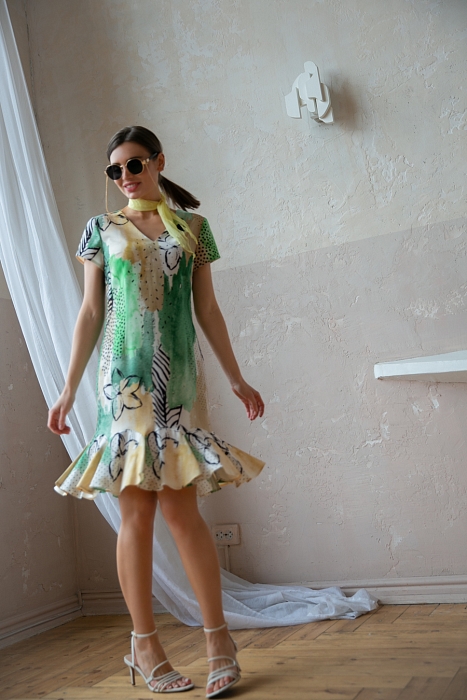 Тильда, платье из смесового эластичного полотна, юбка-годе от производителя RITINI