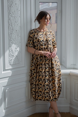 Вербена.2 длинное струящееся платье из вискозы в стиле бохо, с карманами 2 цвета