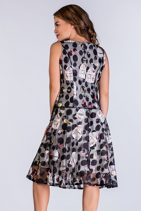 Платье Ламис, отрезное ниже талии, сетка+подкладка от производителя RITINI