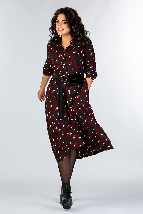 Платье миди Терезия в горошек 2 цвета от производителя RITINI